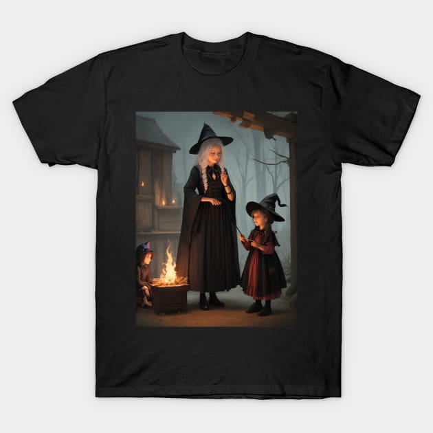 Halloween for mom and girl T-Shirt by MagicArt Print